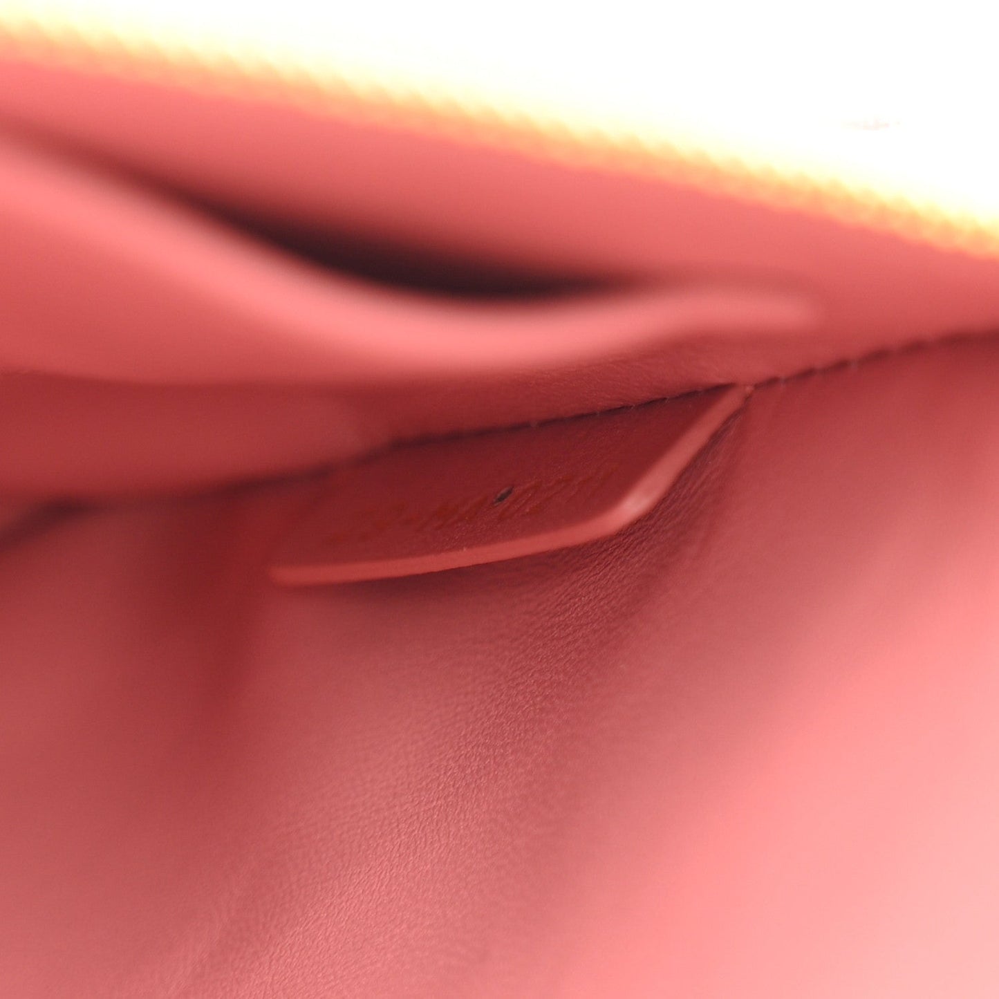 Smooth Calfskin Medium Diordouble Chain Bag Rose Multicolor