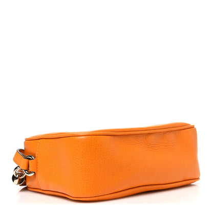 Pebbled Calfskin Small Soho Disco Bag Curcuma