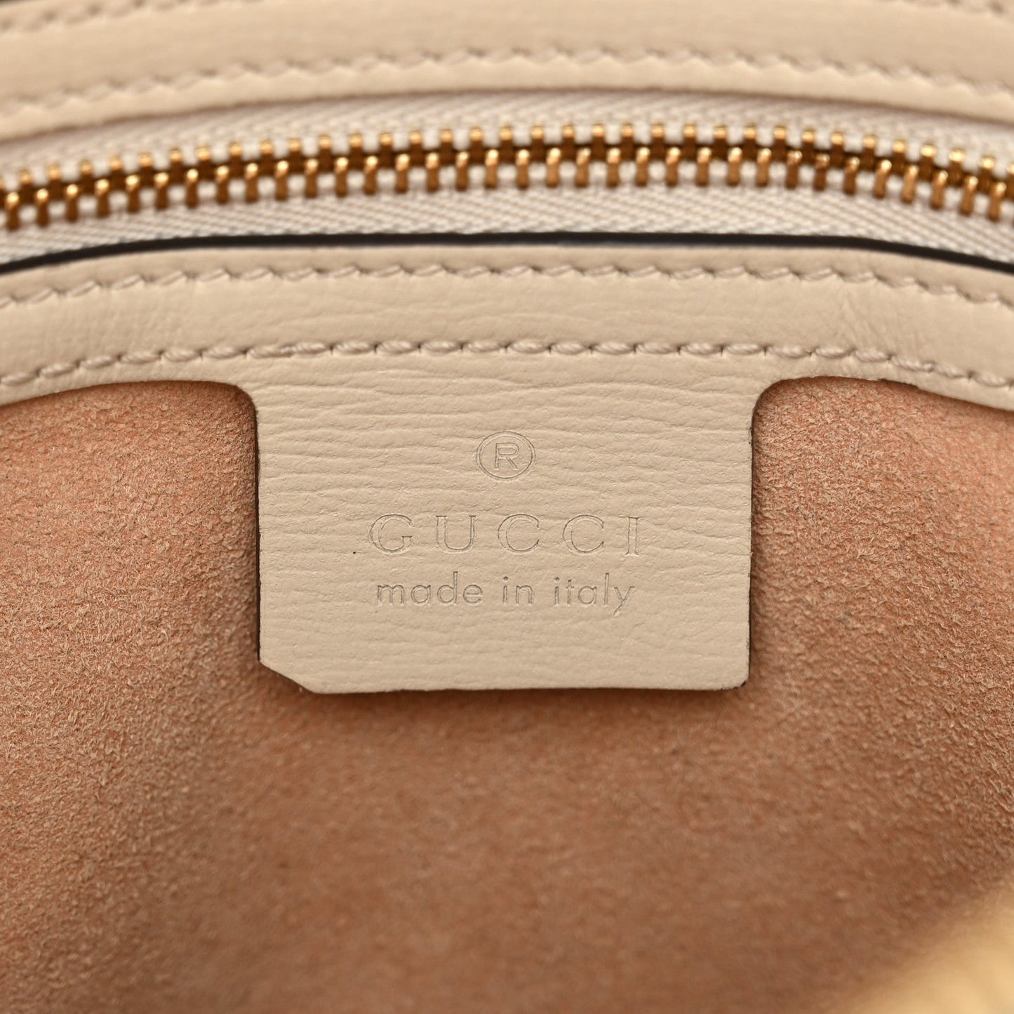 GG Supreme Monogram Small Horsebit 1955 Shoulder Bag Beige Mystic White