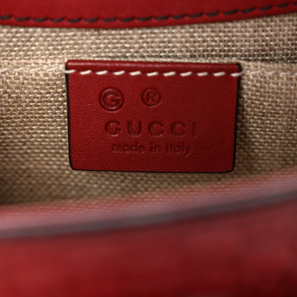 Soft Microguccissima Mini Emily Chain Shoulder Bag Rosso