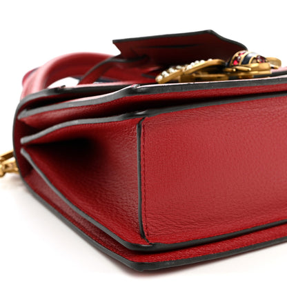 GG Supreme Monogram Small Queen Margaret Top Handle Bag Red