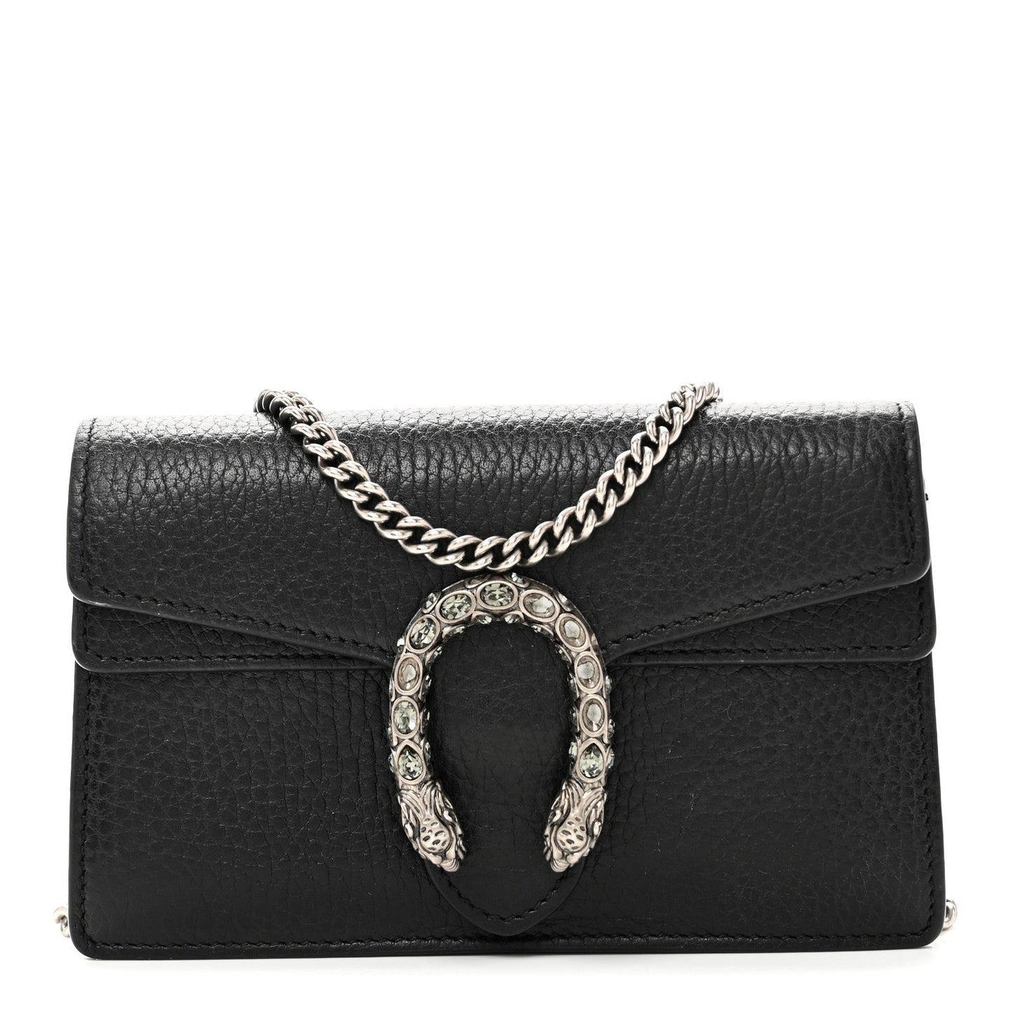 Calfskin Super Mini Dionysus Shoulder Bag Black