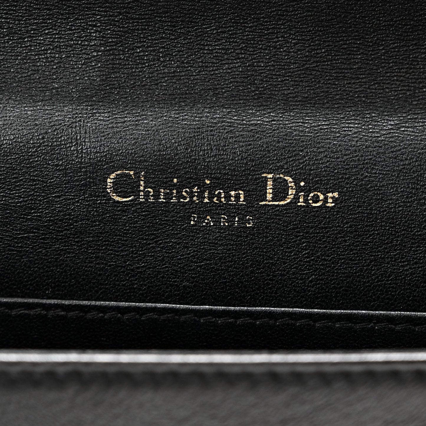 Lambskin Cannage Lady Dior Pouch Black