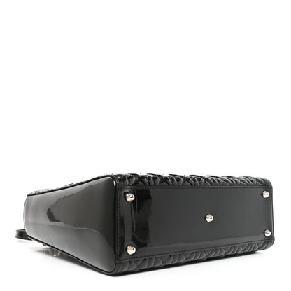 Patent Cannage Large Lady Dior Black