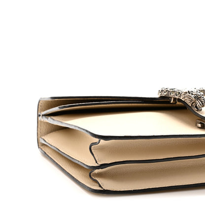 Textured Calfskin Crystal Small Dionysus Shoulder Bag Mystic White