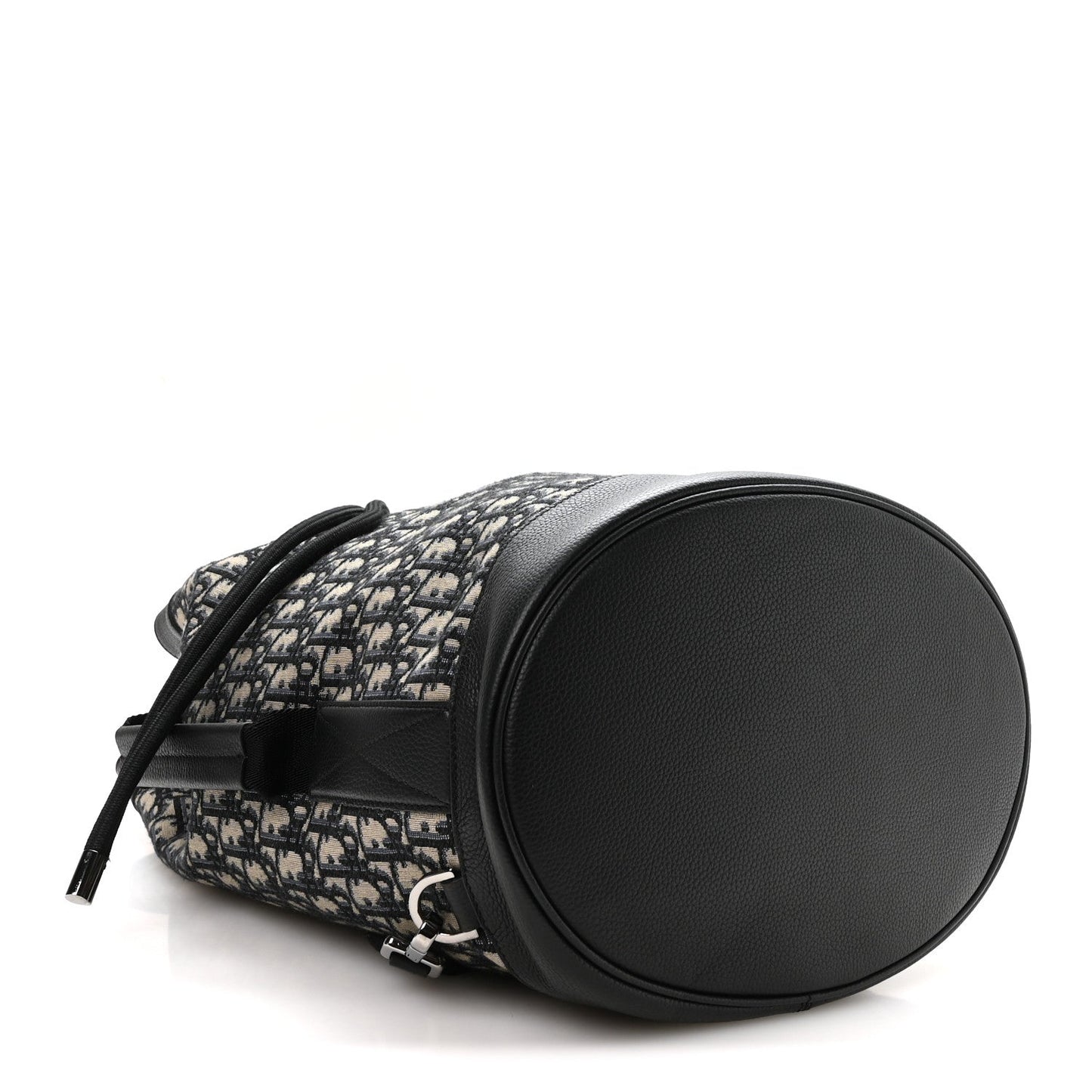 Oblique Convertible Drawstring Sling Bucket Backpack Black Multicolor Black Multicolor