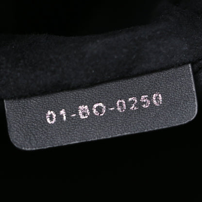 Ultra Matte Calfskin Cannage Large Lady Dior Black