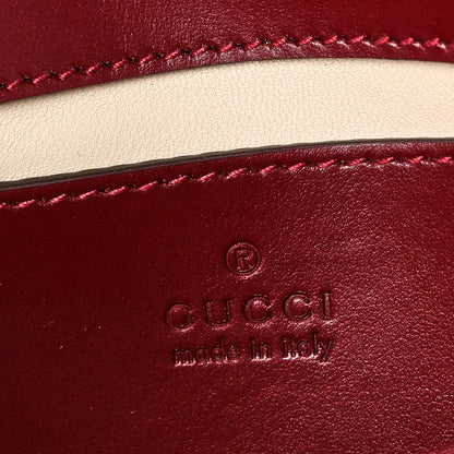 Calfskin Matelasse Mini GG Marmont Shoulder Bag Rosso Ancora