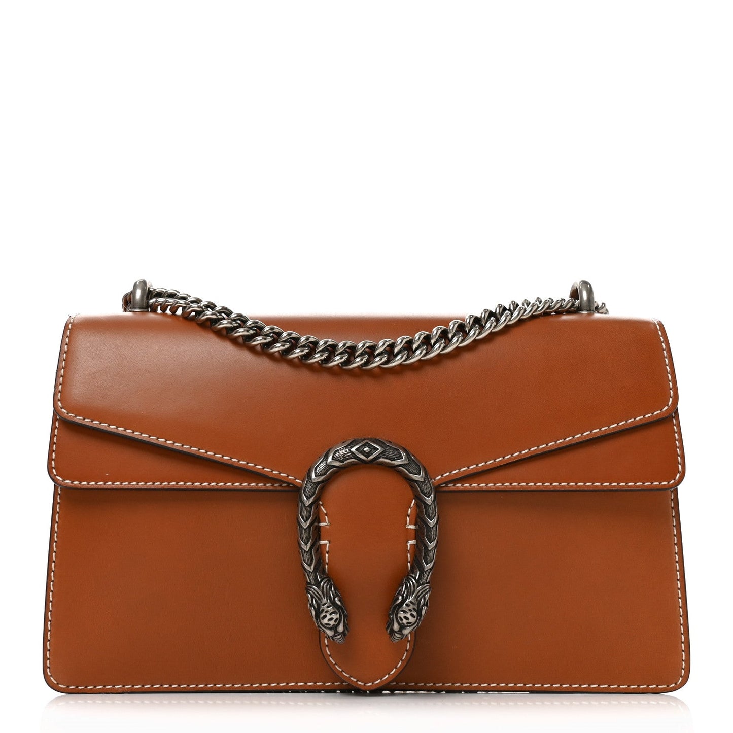 Calfskin Small Dionysus Shoulder Bag Harness Brown