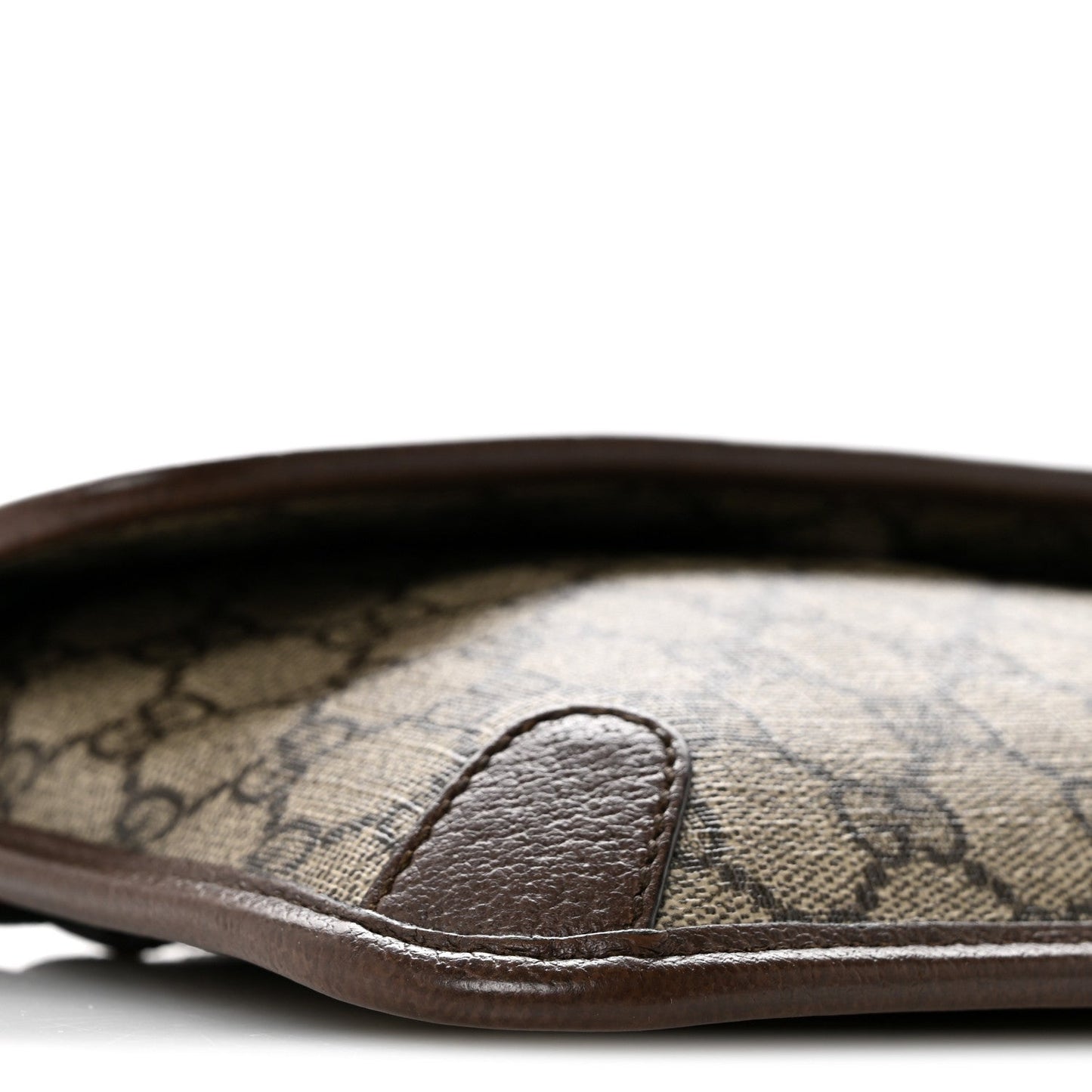 GG Supreme Monogram Neo Vintage Web Belt Bag Brown