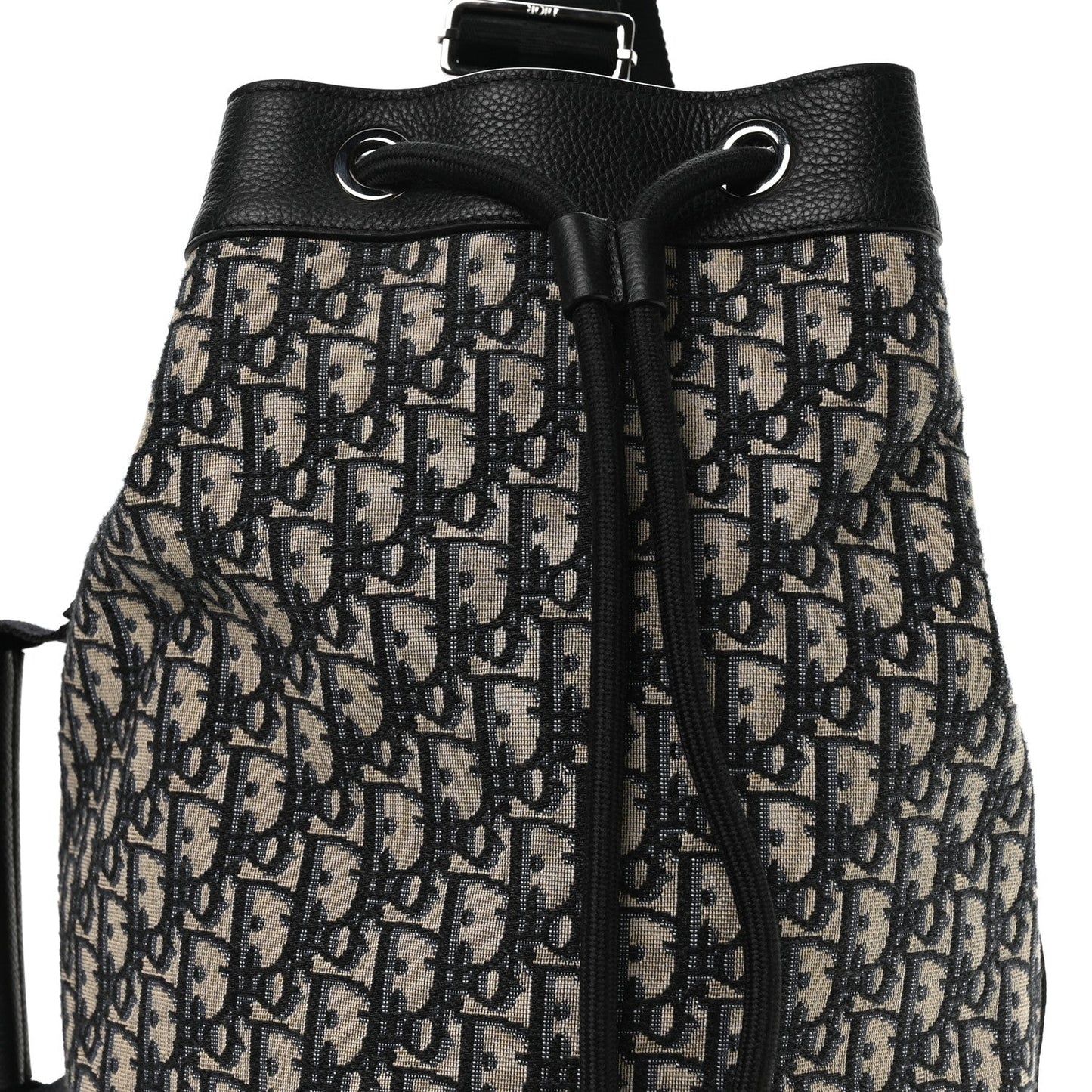 Oblique Convertible Drawstring Sling Bucket Backpack Black Multicolor Black Multicolor