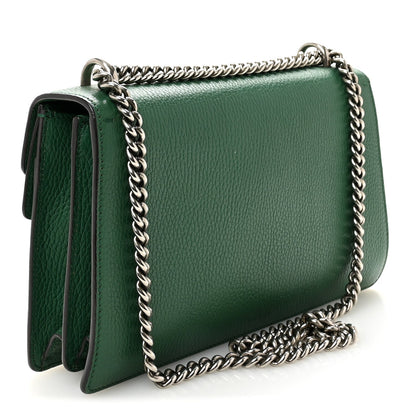 Pebbled Calfskin Small Dionysus Shoulder Bag Emerald
