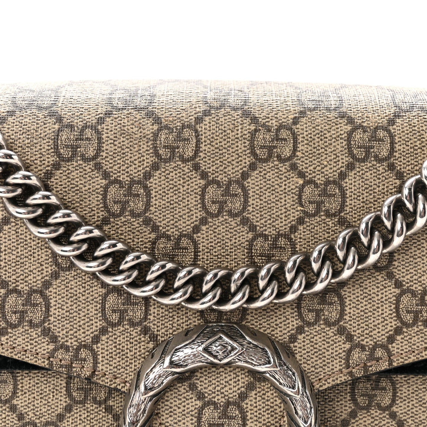 GG Supreme Monogram Small Dionysus Shoulder Bag Black
