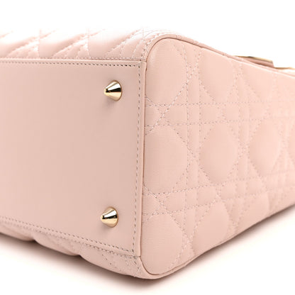 Lambskin Cannage Medium Lady Dior Light Pink