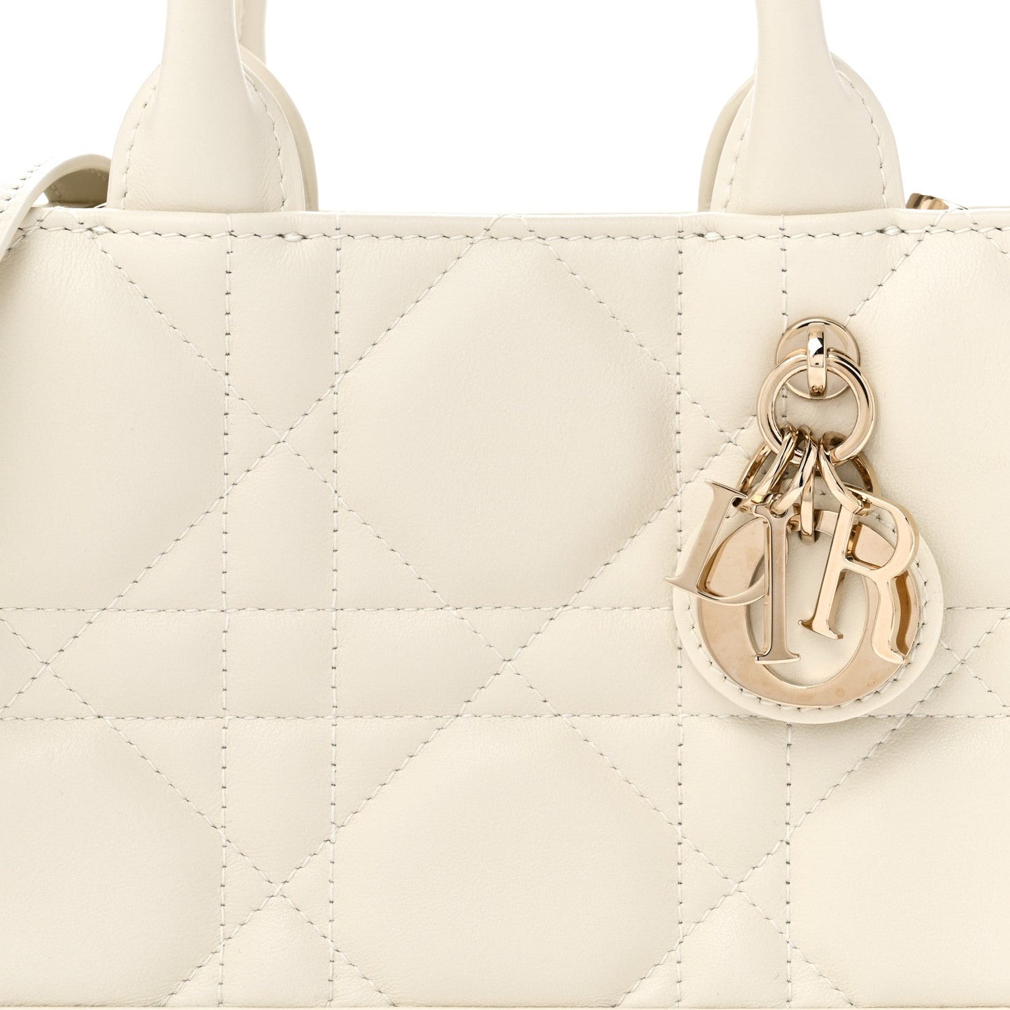 Calfskin Macrocannage Mini Book Tote Latte