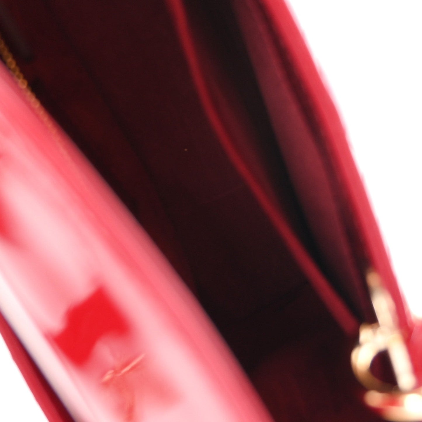 Patent Cannage Small Lady Dior Cherry Red