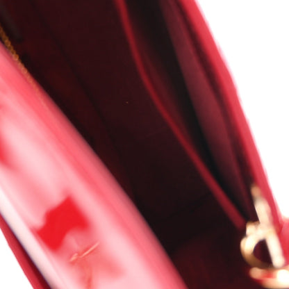 Patent Cannage Small Lady Dior Cherry Red