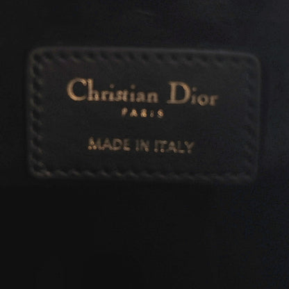 Calfskin Macro Cannage Small Book Tote Black