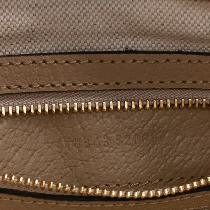 GG Supreme Monogram Textured Dollar Calfskin Web Small Jackie 1961 Hobo Beige Mystic White Oatmeal