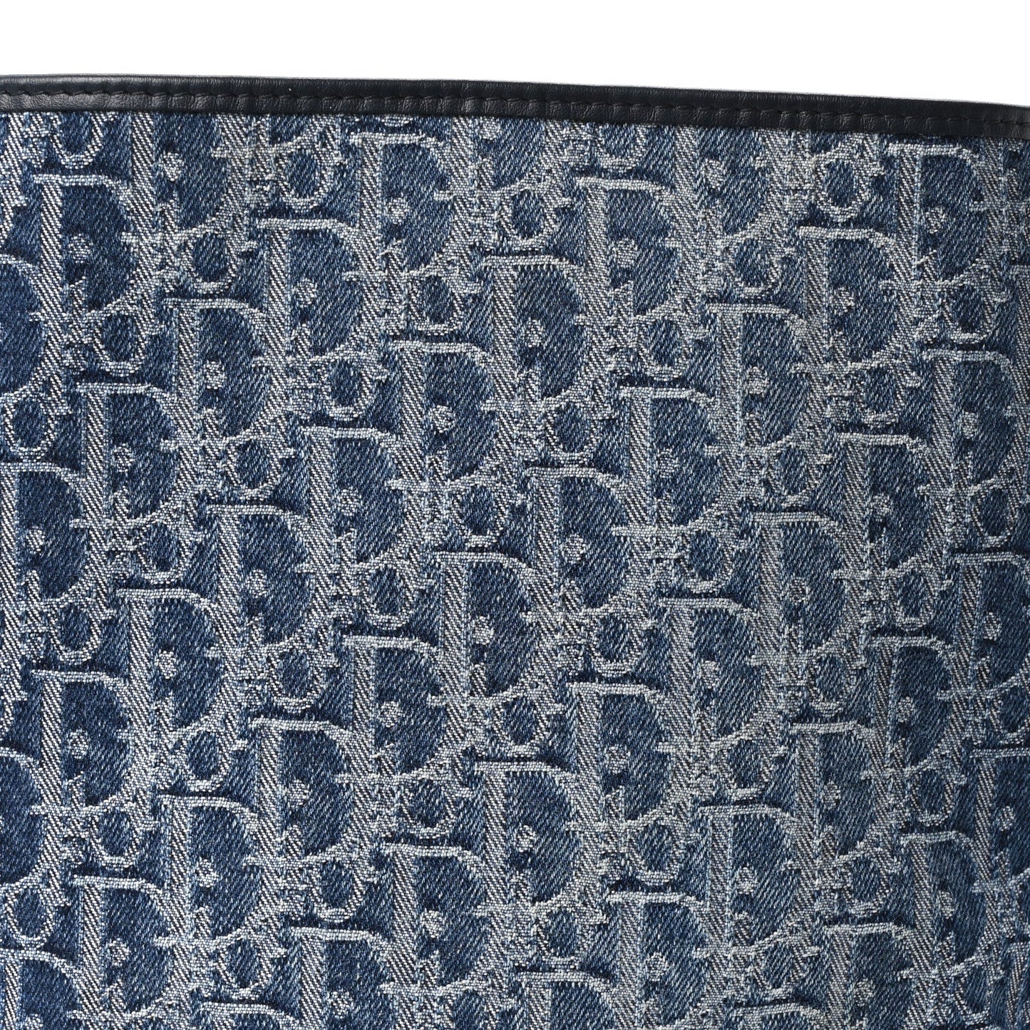 Denim Jacquard Oblique C'est Dior Bucket Bag Blue