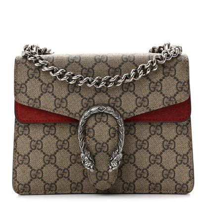 GG Supreme Monogram Mini Dionysus Shoulder Bag Red