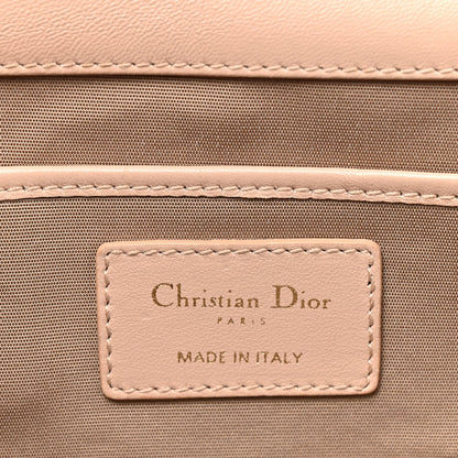 Lambskin Cannage Lady Dior Convertible Clutch Pink
