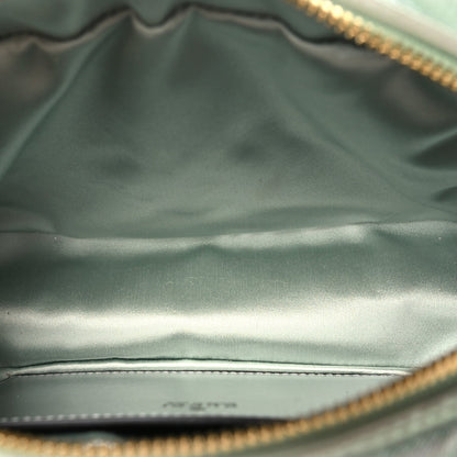 Iridescent Nappa Chevron Matelasse Small GG Marmont Chain Shoulder Bag Iridescent Salvy Green