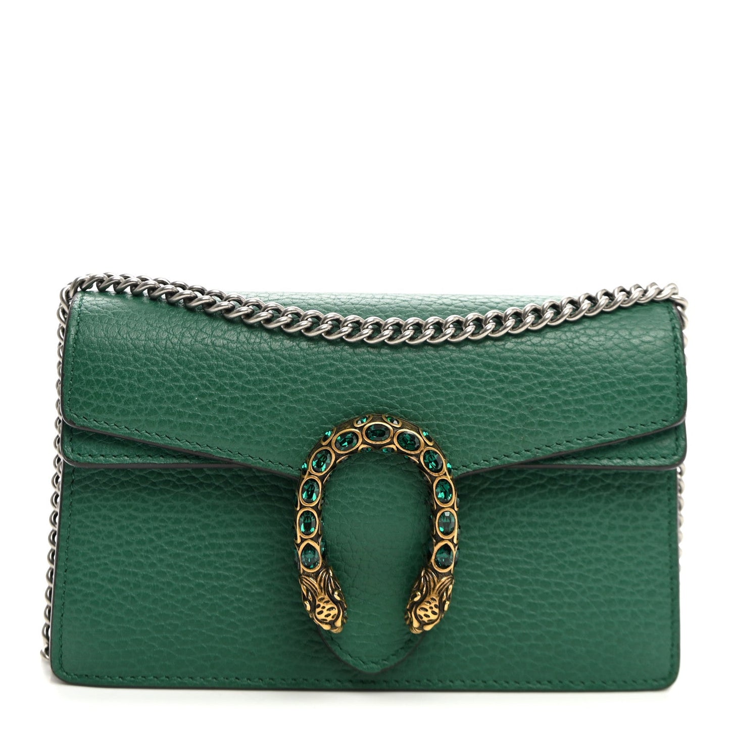 Calfskin Super Mini Dionysus Shoulder Bag Emerald