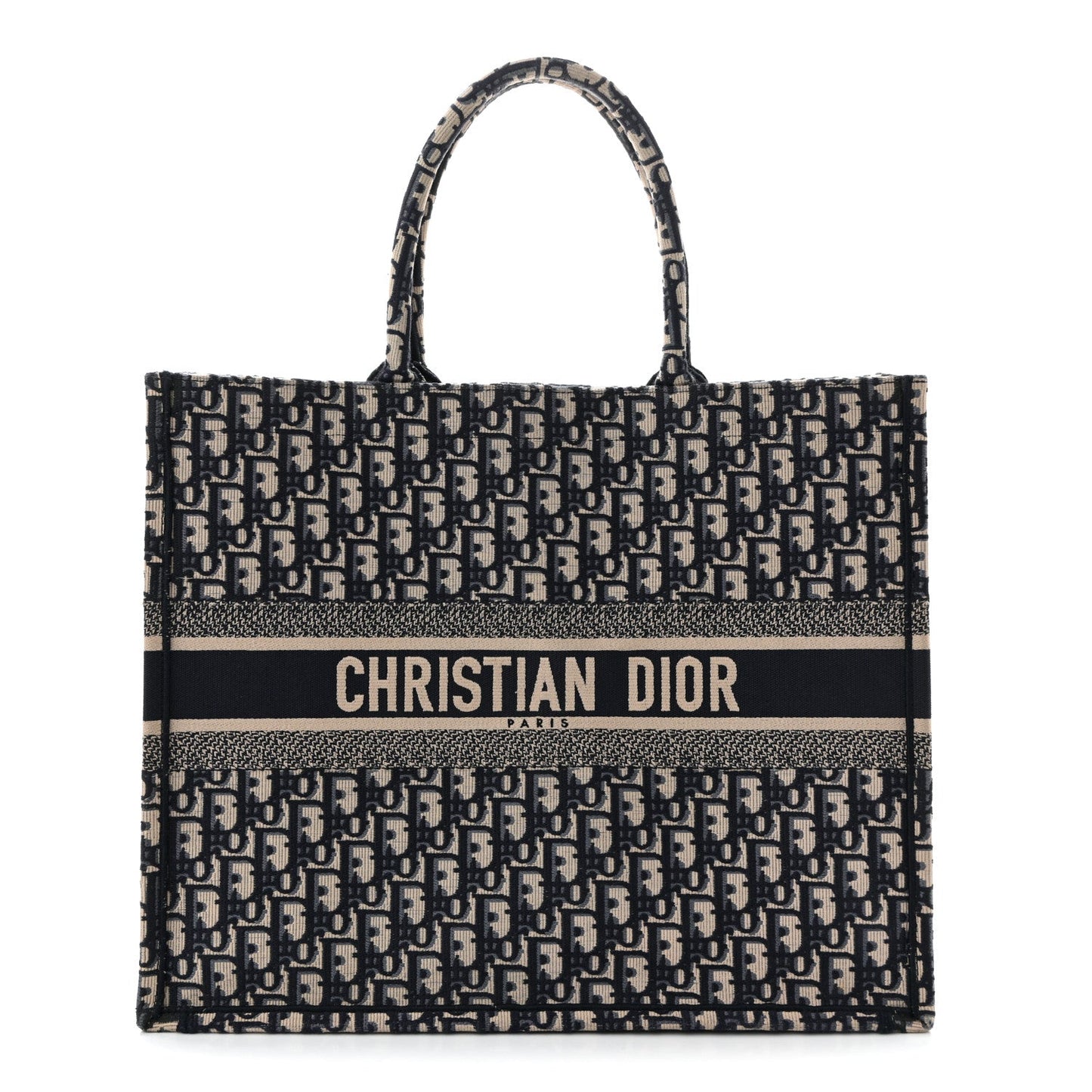 Oblique Large Book Tote Blue Multicolor