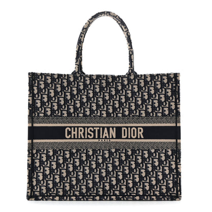 Oblique Large Book Tote Blue Multicolor