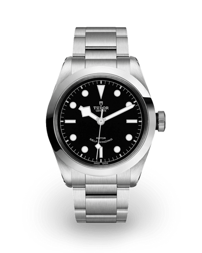 Tudor Black Bay Automatic Black Dial Silver Steel Strap Watch for Men - M79540-0001
