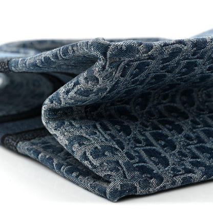 Oblique Denim Large Book Tote Blue