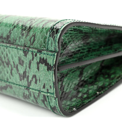 Snakeskin GG Small Ophidia Chain Shoulder Bag Green