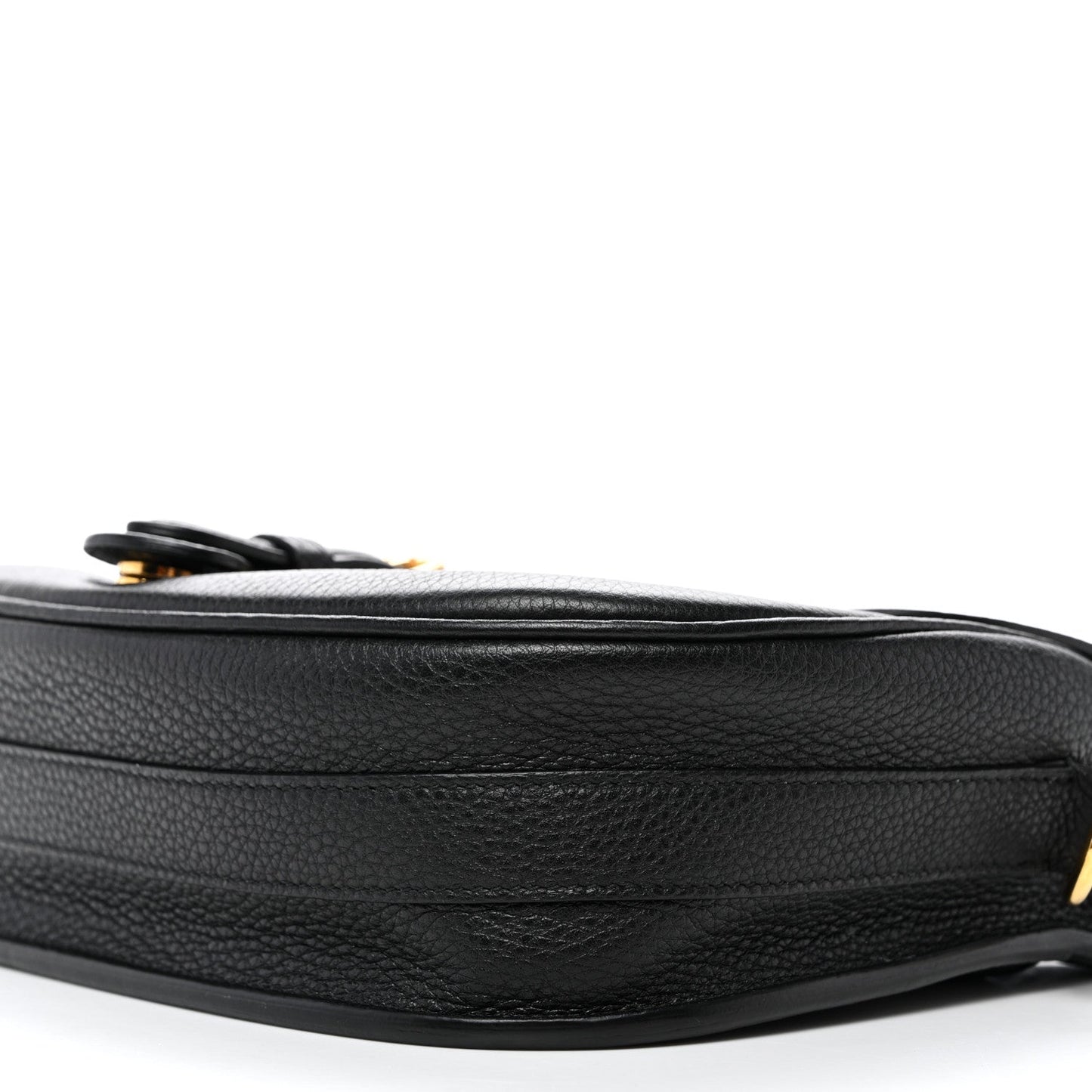 Grained Calfskin Medium Bobby Flap Black
