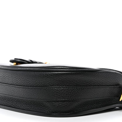 Grained Calfskin Medium Bobby Flap Black