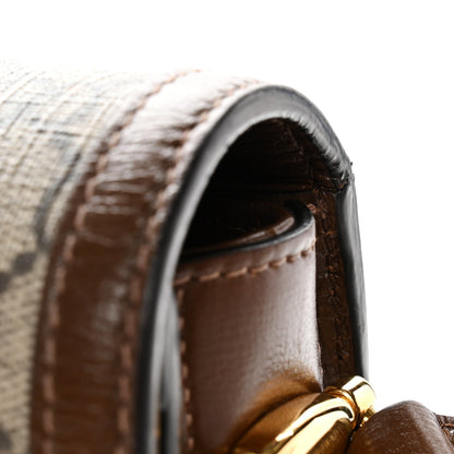 GG Supreme Monogram Horsebit 1955 Shoulder Bag Beige Brown Sugar