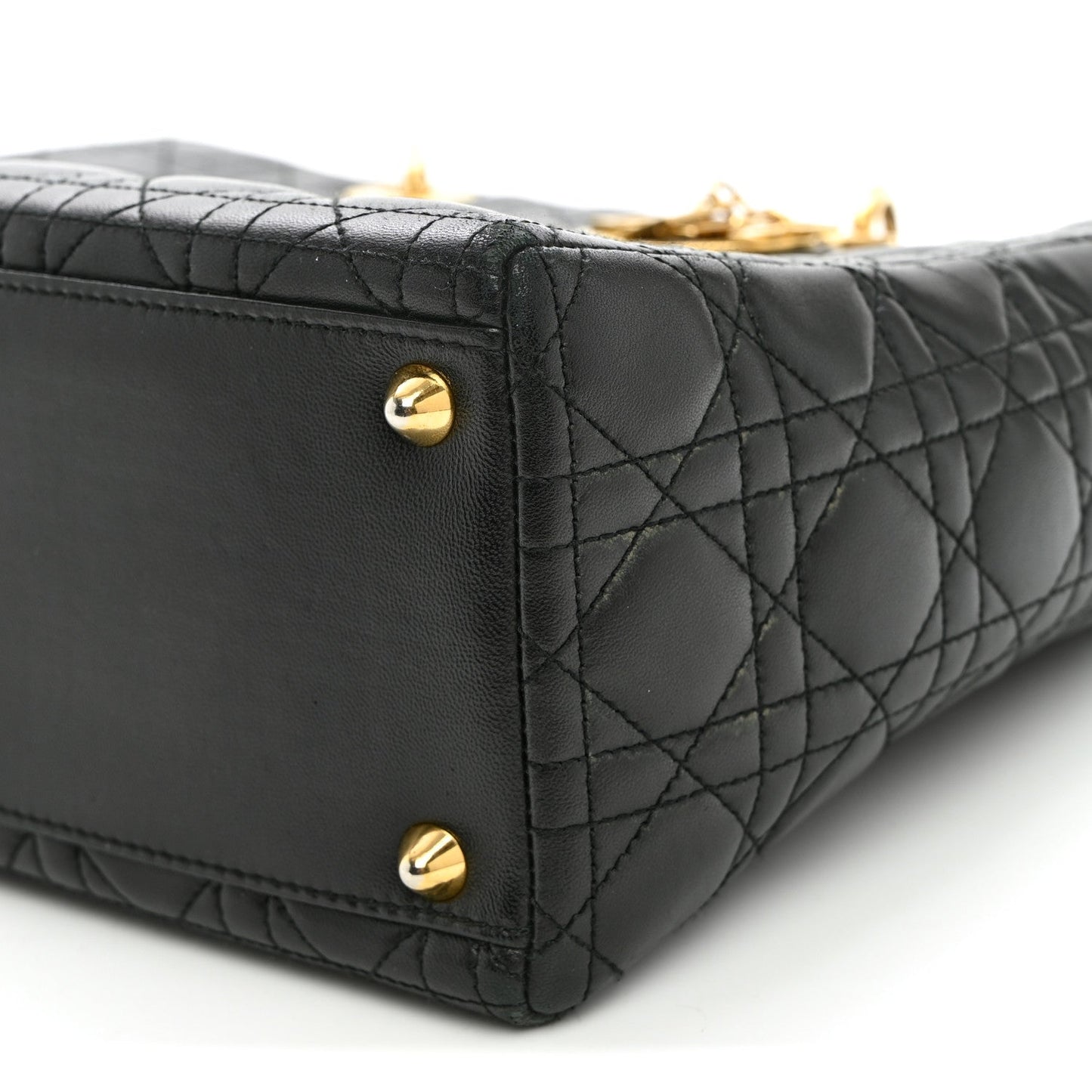 Lambskin Cannage Large Lady Dior Black Black