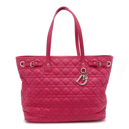 Coated Canvas Cannage Medium Panarea Tote Pink