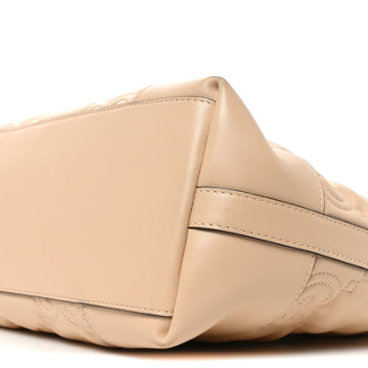 Calfskin GG Matelasse Medium Ophidia Shopping Tote Beige