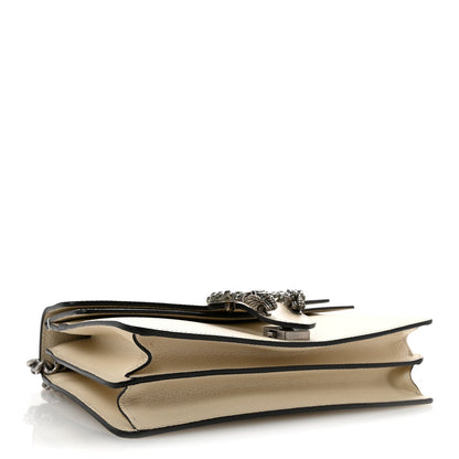 Textured Calfskin Crystal Small Dionysus Shoulder Bag Mystic White
