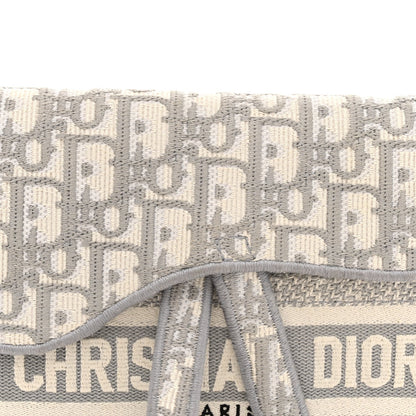 Oblique Slim Saddle Pouch Grey Grey