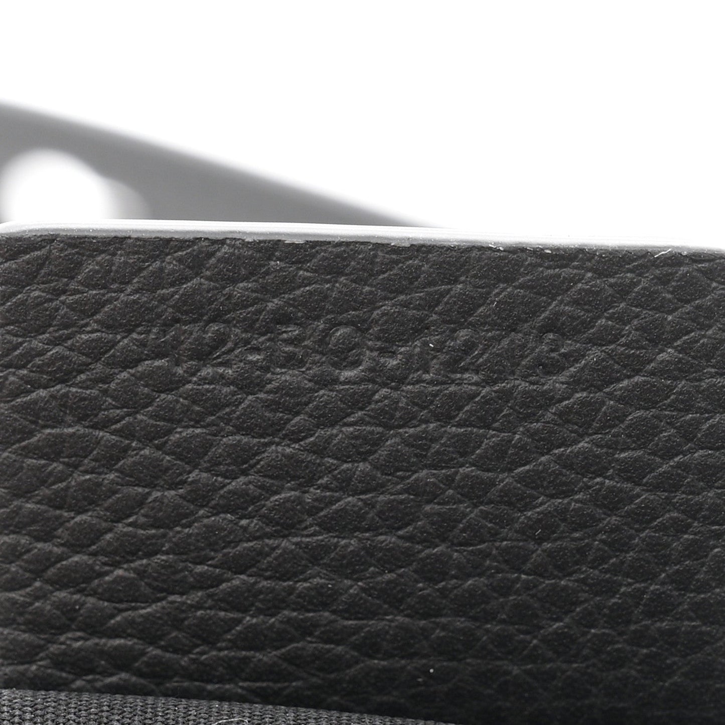 Grained Calfskin Oblique Mini Saddle Messenger Bag With Flap Beige Black
