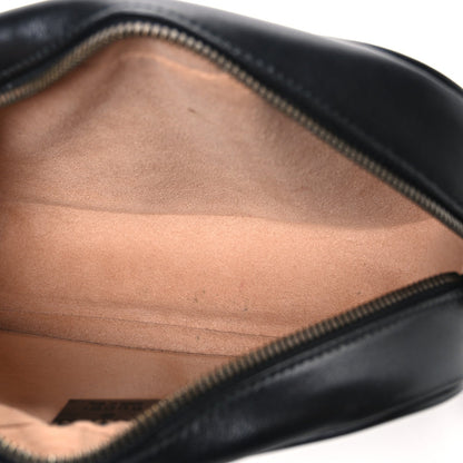 Calfskin Matelasse Small GG Marmont Chain Shoulder Bag Black