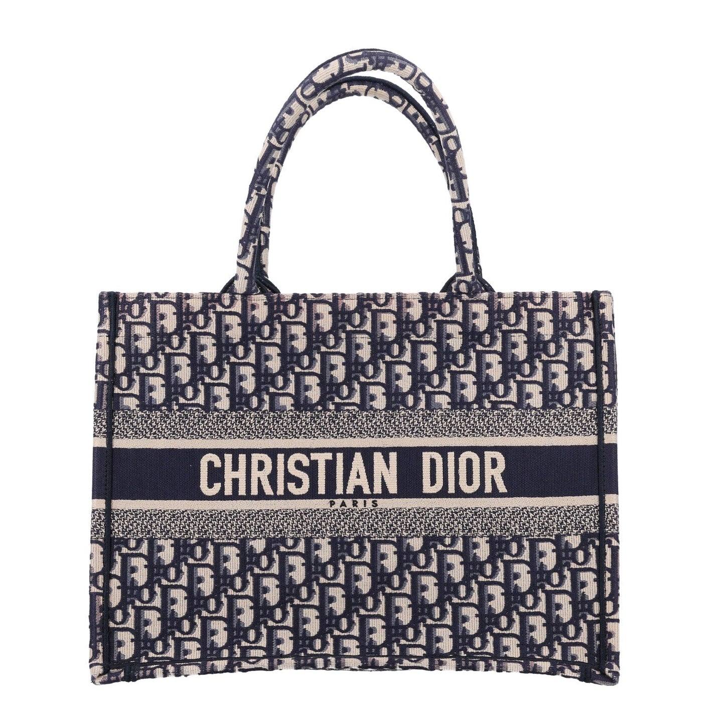Oblique Medium Book Tote Blue Multicolor