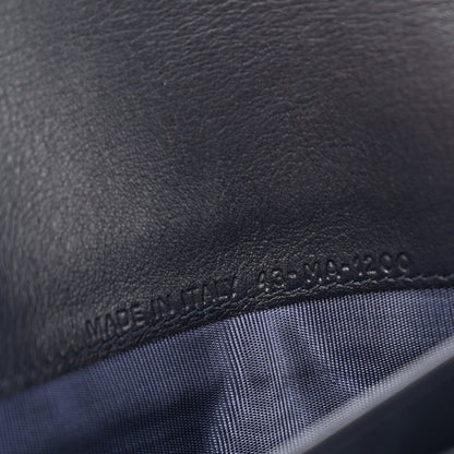 Oblique Saddle Chain Long Wallet Blue