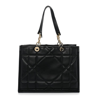 Calfskin Archicannage Medium Essential Tote Black