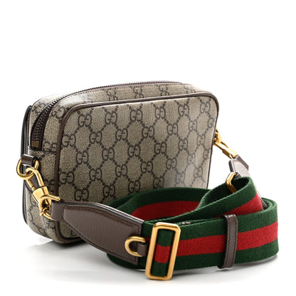 GG Supreme Monogram Web Mini Ophidia Bag Beige Ebony