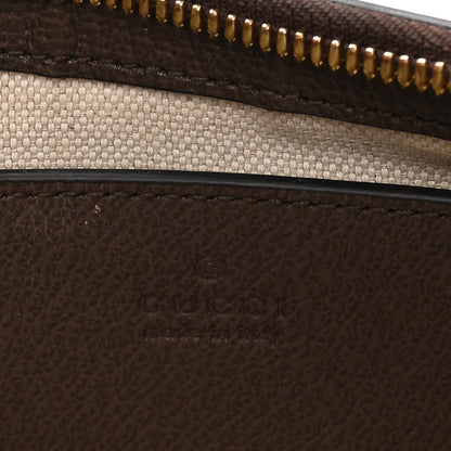 GG Supreme Monogram Textured Dollar Calfskin Web Small Ophidia GG Handbag Beige Ebony New Acero