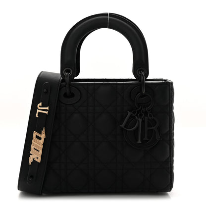 Ultra Matte Calfskin Cannage Small My ABCDior Lady Dior Black