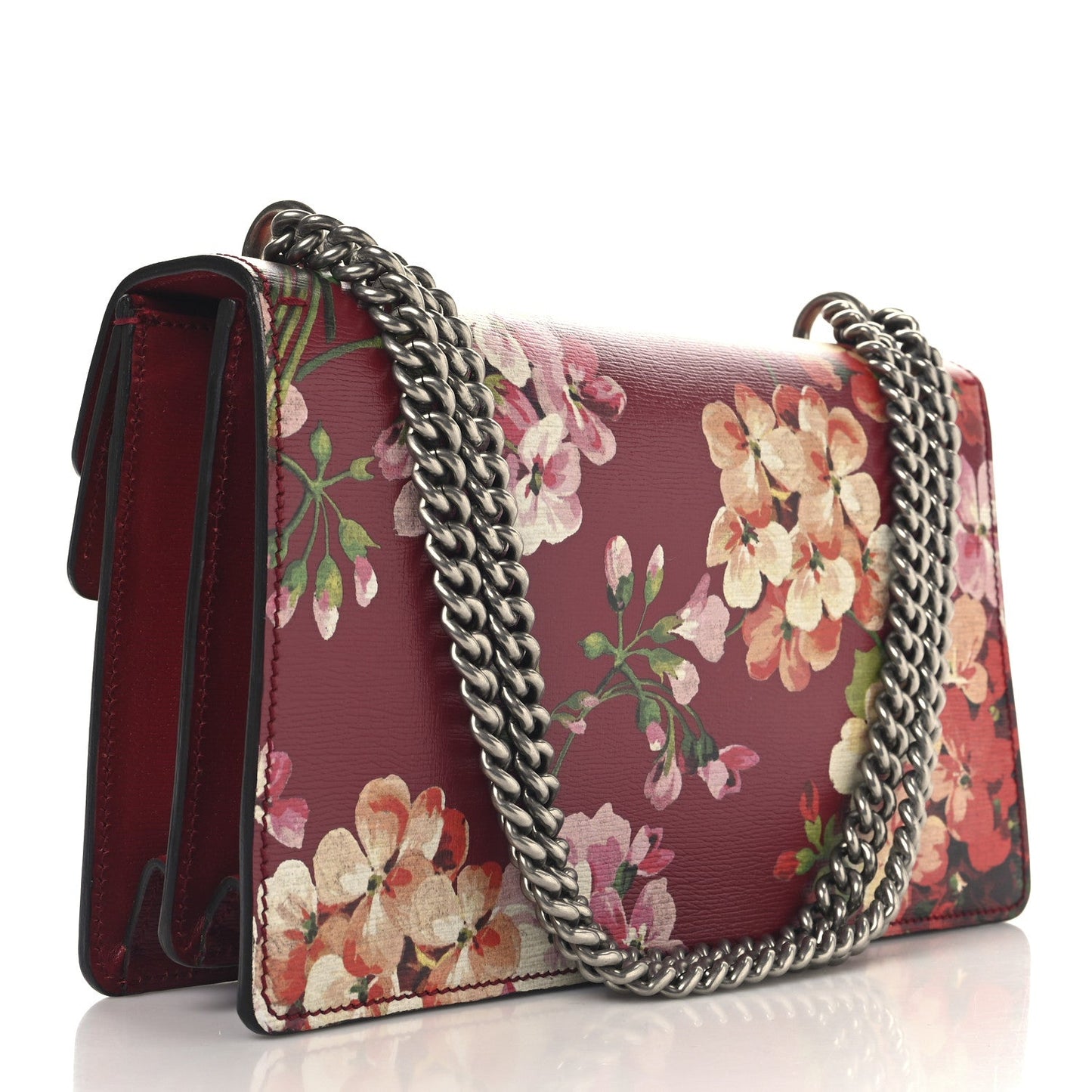 Calfskin Blooms Print Small Dionysus Shoulder Bag Romantic Cherry Multicolor